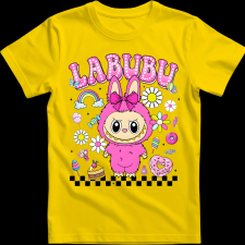 Createyou Labubu, pink - Férfi - Sárga - M férfi póló