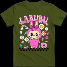 Createyou Labubu, pink - Férfi - Sötétzöld - XL férfi póló