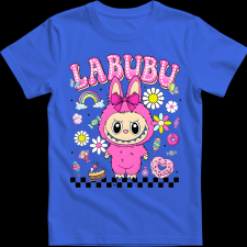 Createyou Labubu, pink - Gyermek - Királykék - XS gyerek póló