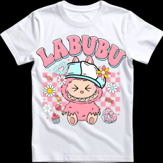 Createyou Labubu, rózsaszín - Férfi - Fehér - L