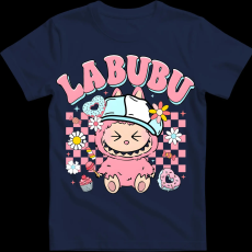 Createyou Labubu, rózsaszín - Férfi - Sötétkék - 2XL