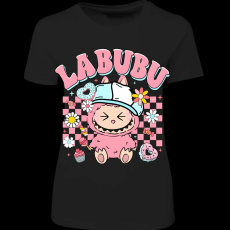 Createyou Labubu, rózsaszín - Női - Fekete - L