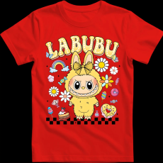 Createyou Labubu, sárgában - Férfi - Piros - 2XL