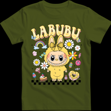 Createyou Labubu, sárgában - Gyermek - Sötétzöld - L