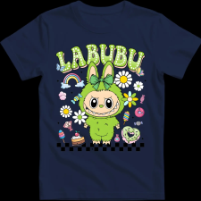 Createyou Labubu, zöld - Férfi - Sötétkék - S férfi póló