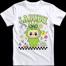 Createyou Labubu, zöld - Gyermek - Fehér - S