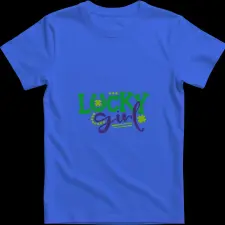 Createyou Lucky Girl - Gyermek , Királykék , S gyerek póló