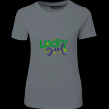 Createyou Lucky Girl - Női , Szürke , S női póló