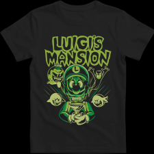 Createyou Luigi's Mansion - Férfi - Fekete - XL férfi póló