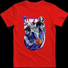 Createyou Luka Doncic - Férfi - Piros - XL férfi póló