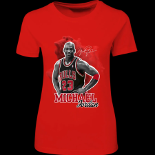 Createyou M. Jordan - Női - Piros - 2XL női póló
