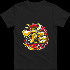 Createyou Mario - Bowser - Férfi - Fekete - 2XL férfi póló