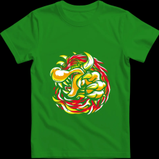 Createyou Mario - Bowser - Férfi - Zöld - 3XL