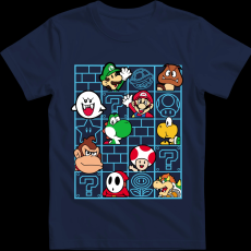 Createyou Mario figurák - Férfi - Sötétkék - M