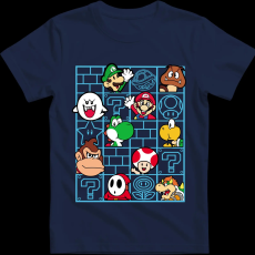 Createyou Mario figurák - Férfi - Sötétkék - XL