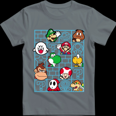 Createyou Mario figurák - Gyermek - Szürke - L