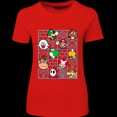 Createyou Mario figurák - Női - Piros - L