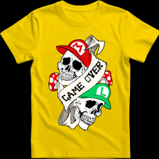 Createyou Mario Game Over - Férfi - Sárga - 2XL