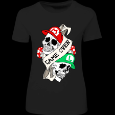 Createyou Mario Game Over - Női - Fekete - M női póló