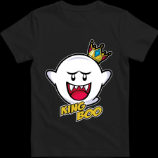 Createyou Mario King Boo - Férfi - Fekete - L férfi póló