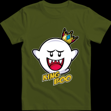 Createyou Mario King Boo - Férfi - Sötétzöld - M férfi póló