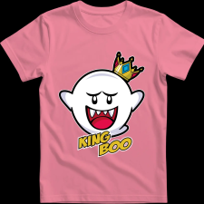 Createyou Mario King Boo - Gyermek - Pink - XS gyerek póló