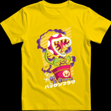 Createyou Mario Land húsevő növény - Gyermek - Sárga - XS gyerek póló