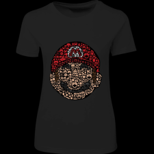 Createyou Mario - Női - Fekete - L női póló