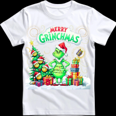 Createyou Merry Grinchmas - Férfi - Fehér - 2XL