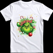 Createyou Merry Grinchmas - Férfi - Fehér - L férfi póló