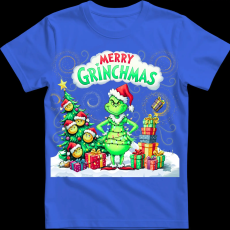 Createyou Merry Grinchmas - Férfi - Királykék - M