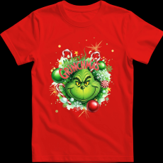 Createyou Merry Grinchmas - Férfi - Piros - 2XL