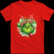 Createyou Merry Grinchmas - Férfi - Piros - 3XL