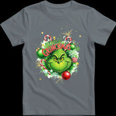 Createyou Merry Grinchmas - Gyermek - Szürke - L