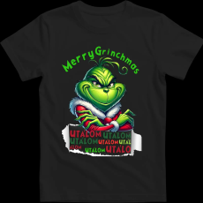 Createyou Merry Grinchmas, utálom - Gyermek - Fekete - XS