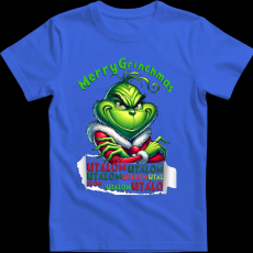 Createyou Merry Grinchmas, utálom - Gyermek - Királykék - M