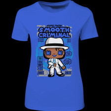Createyou Michael Jackson Smooth Criminal - Női - Királykék - 2XL női póló