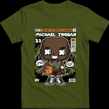 Createyou Michael Jordan - Férfi - Sötétzöld - M férfi póló