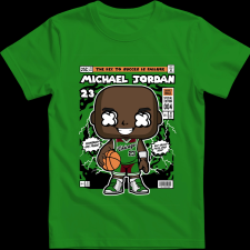 Createyou Michael Jordan - Gyermek - Zöld - XS gyerek póló