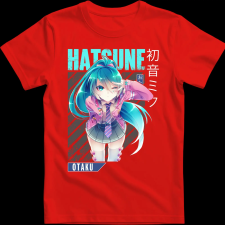 Createyou Miku Hatsune - Gyermek - Piros - M gyerek póló