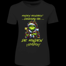 Createyou Minden rendben Grinch - Női - Fekete - M