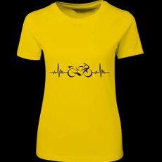 Createyou Motor sziluett ekg - Női , Sárga , L