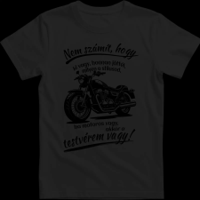 Createyou Motoros testvér vagy - Férfi - Fekete - S férfi póló