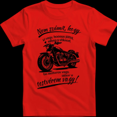 Createyou Motoros testvér vagy - Férfi - Piros - XL