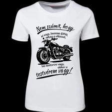 Createyou Motoros testvér vagy - Női - Fehér - L női póló