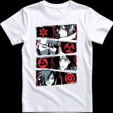 Createyou Naruto Sharinganok - Férfi - Fehér - L férfi póló