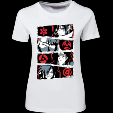 Createyou Naruto Sharinganok - Női - Fehér - 2XL női póló