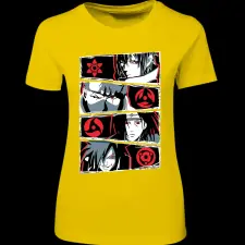 Createyou Naruto Sharinganok - Női - Sárga - 2XL női póló