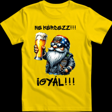 Createyou Ne kérdezz, igyál - Férfi - Sárga - S férfi póló