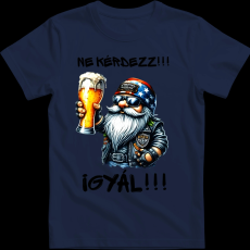 Createyou Ne kérdezz, igyál - Férfi - Sötétkék - 3XL